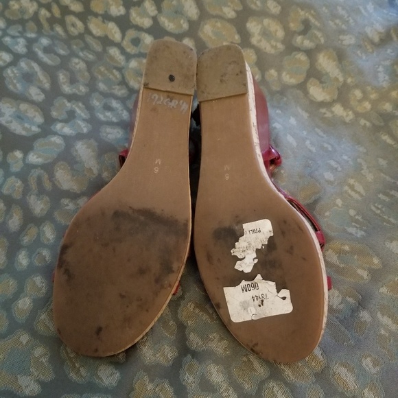3/$50 Vaneli Red Patton Sandal Sz 6 - Picture 5 of 7
